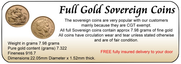 Gold Sovereign Banner